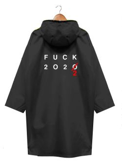 Дождевик FUCK 2020/2022 Черный, Цвет: Черный, Размер: Oversize